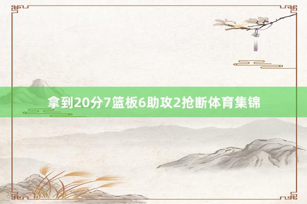 拿到20分7篮板6助攻2抢断体育集锦