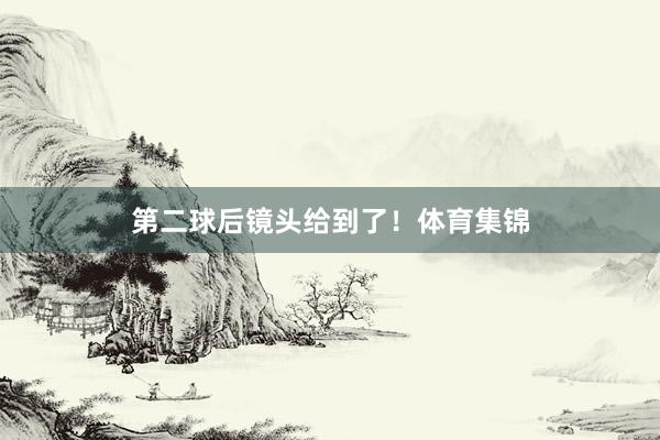 第二球后镜头给到了！体育集锦
