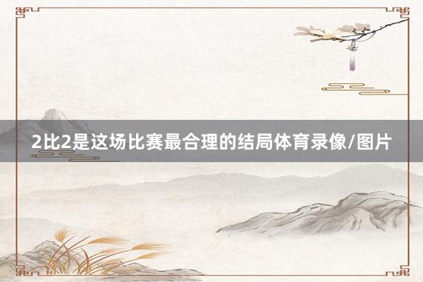 2比2是这场比赛最合理的结局体育录像/图片