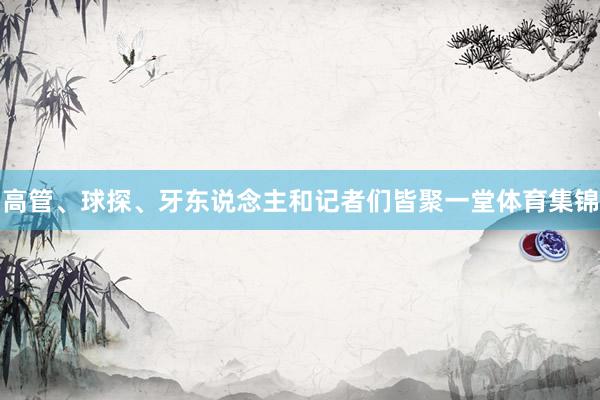 高管、球探、牙东说念主和记者们皆聚一堂体育集锦