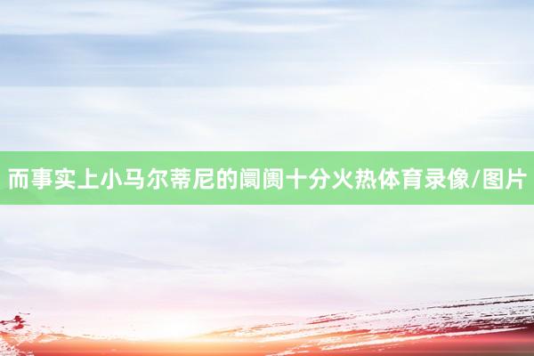 而事实上小马尔蒂尼的阛阓十分火热体育录像/图片